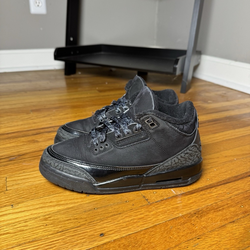 Jordan 3 Retro Black Cat Kids Shoes Black Anthracite DM0967-001 Size 4Y